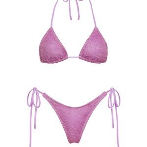 VINCA - CHEE SPARKLE triangl purple bikini